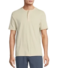 Roundtree & Yorke Short Sleeve Soft Solid Henley Shirt