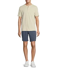 Roundtree & Yorke Short Sleeve Soft Solid Henley Shirt