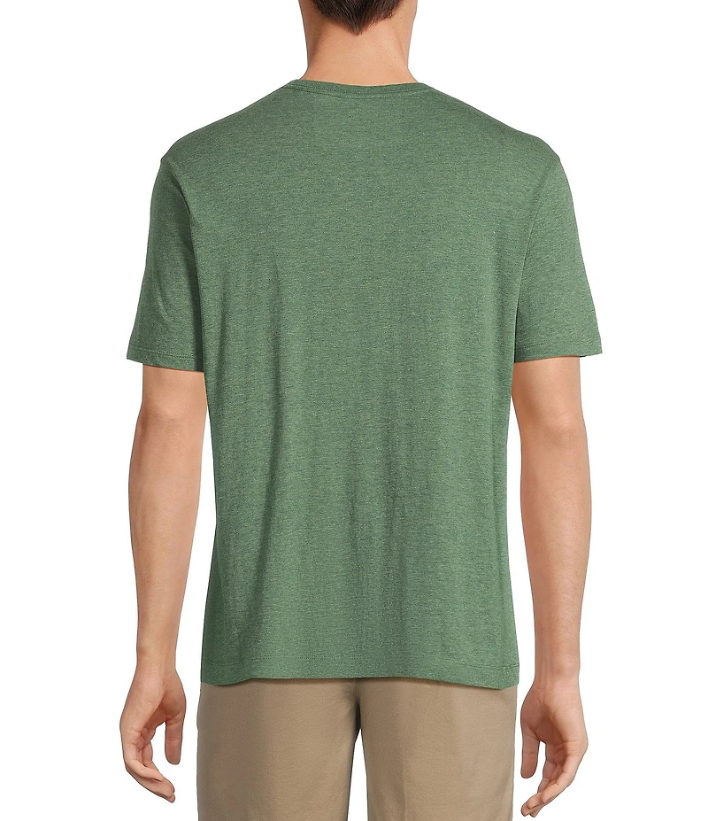 Roundtree & Yorke Short Sleeve Soft Solid Henley Shirt