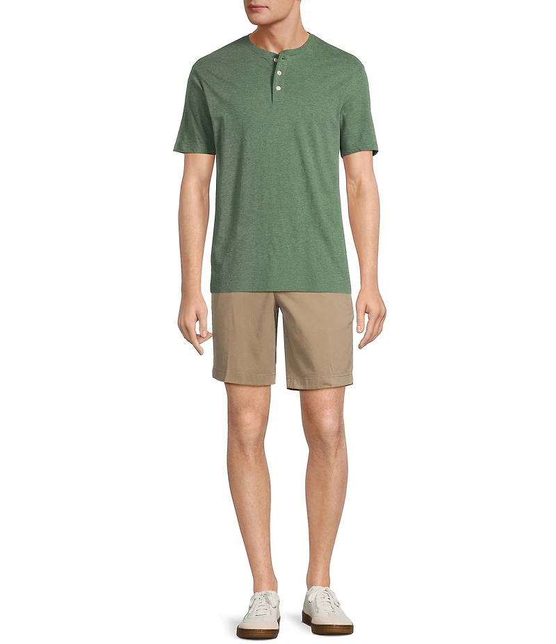 Roundtree & Yorke Short Sleeve Soft Solid Henley Shirt