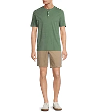 Roundtree & Yorke Short Sleeve Soft Solid Henley Shirt