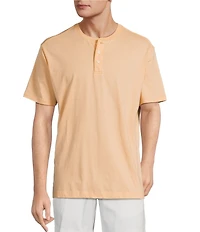 Roundtree & Yorke Short Sleeve Soft Solid Henley Shirt