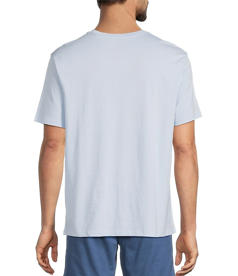 Roundtree & Yorke Solid Cloud Short Sleeve Pocket Crew T-Shirt