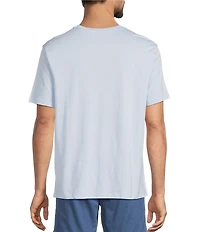 Roundtree & Yorke Solid Cloud Short Sleeve Pocket Crew T-Shirt