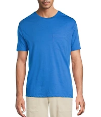 Roundtree & Yorke Solid Cloud Short Sleeve Pocket Crew T-Shirt