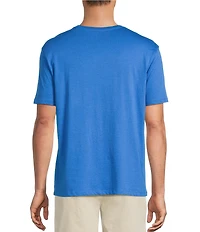 Roundtree & Yorke Solid Cloud Short Sleeve Pocket Crew T-Shirt