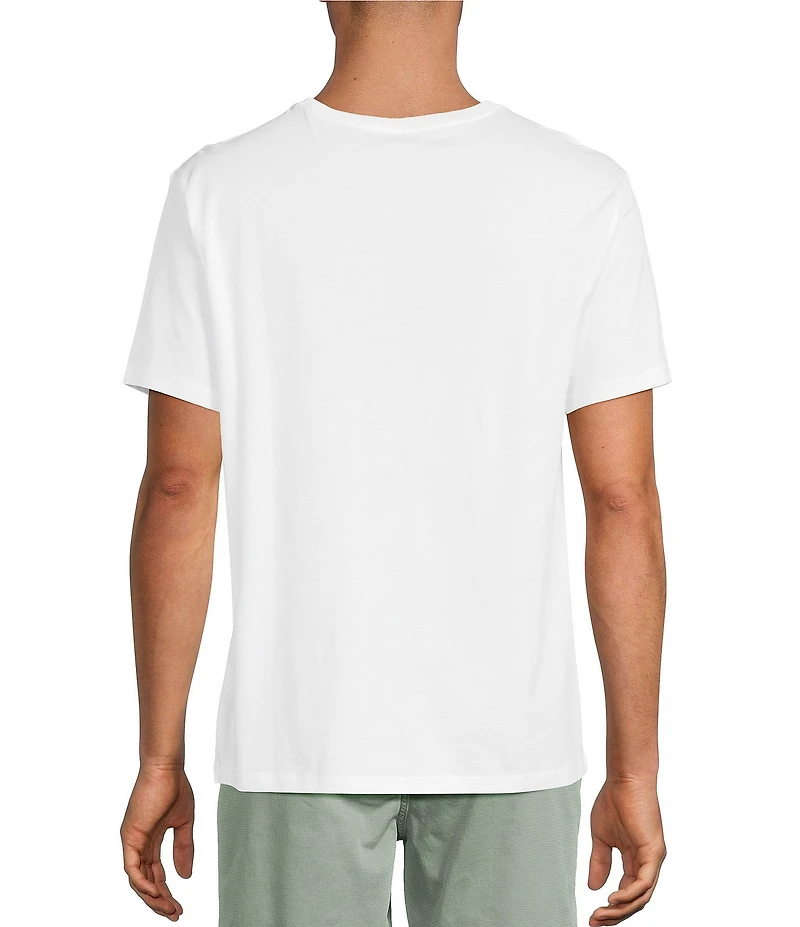 Roundtree & Yorke Solid Cloud Short Sleeve Pocket Crew T-Shirt