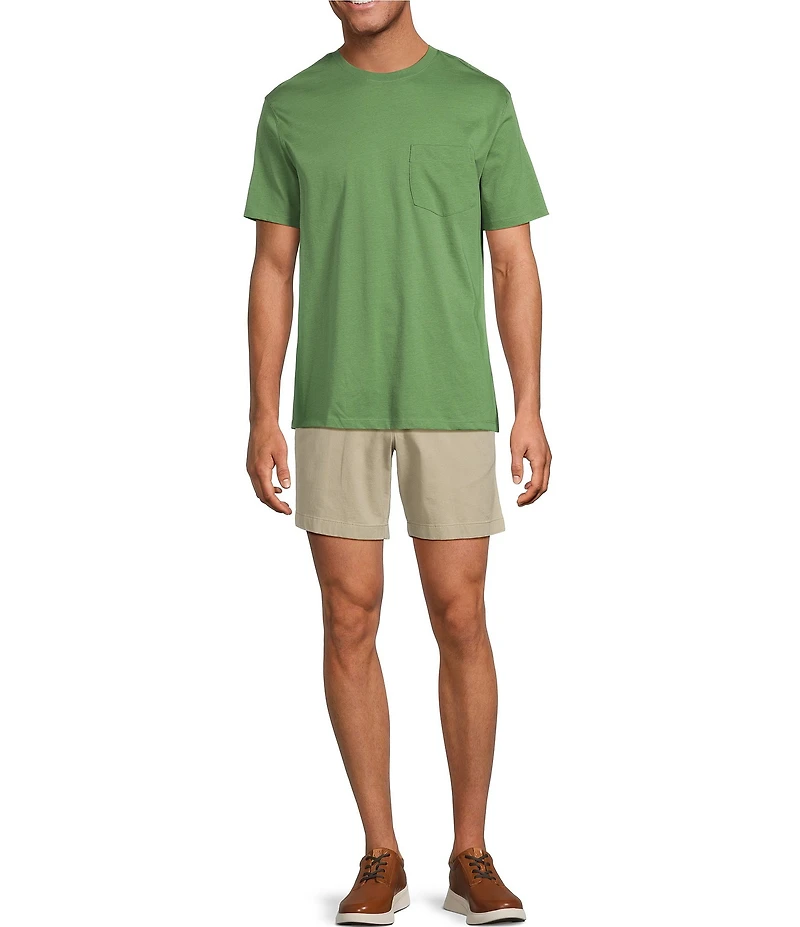 Roundtree & Yorke Solid Cloud Short Sleeve Pocket Crew T-Shirt