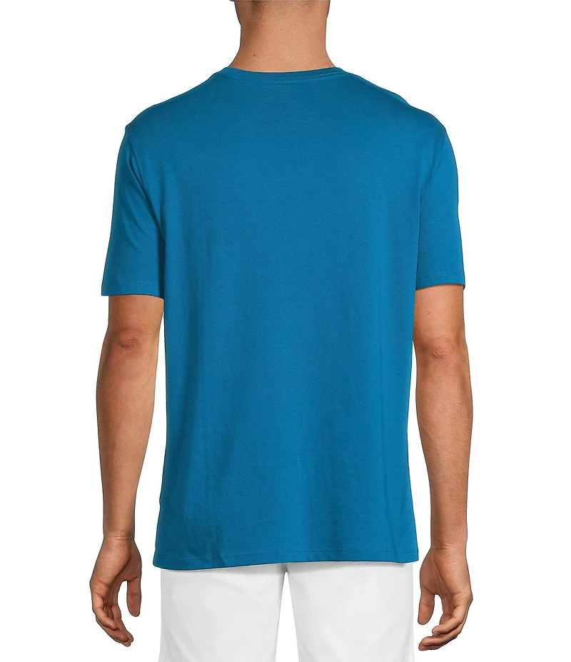 Roundtree & Yorke Solid Cloud Short Sleeve Pocket Crew T-Shirt