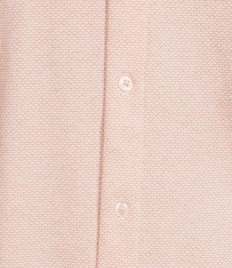 Roundtree & Yorke Short Sleeve Solid Button Front Shirt