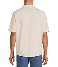 Roundtree & Yorke Short Sleeve Solid Button Front Shirt