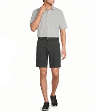 Roundtree & Yorke Short Sleeve Solid Button Front Shirt