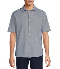 Roundtree & Yorke Short Sleeve Solid Button Front Shirt