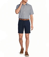 Roundtree & Yorke Short Sleeve Solid Button Front Shirt