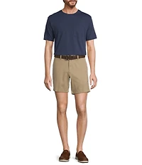 Roundtree & Yorke Short Sleeve Solid Heathered Pocket Crew T-Shirt