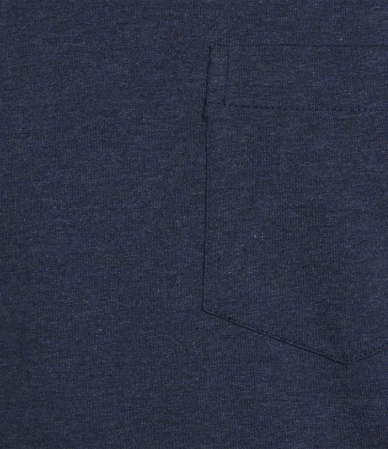 Roundtree & Yorke Short Sleeve Solid Heathered Pocket Crew T-Shirt