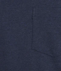 Roundtree & Yorke Short Sleeve Solid Heathered Pocket Crew T-Shirt