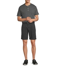 Roundtree & Yorke Solid Cloud Short Sleeve Henley Shirt