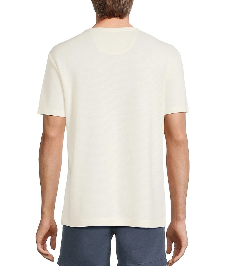 Roundtree & Yorke Short Sleeve Solid Henley Shirt
