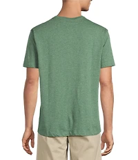 Roundtree & Yorke Solid Cloud Short Sleeve Henley Shirt