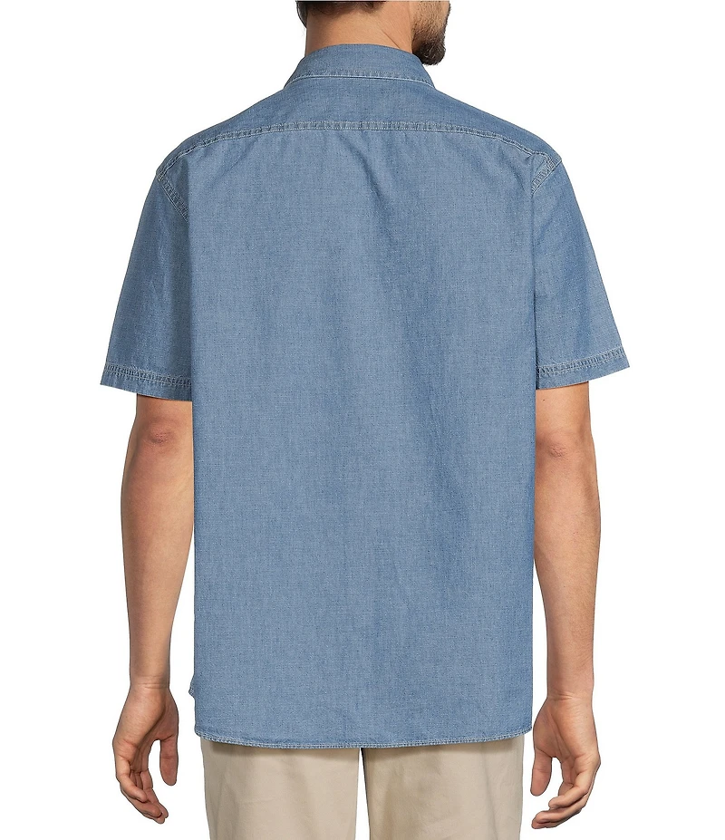 Roundtree & Yorke Short Sleeve Solid Sport Shirt