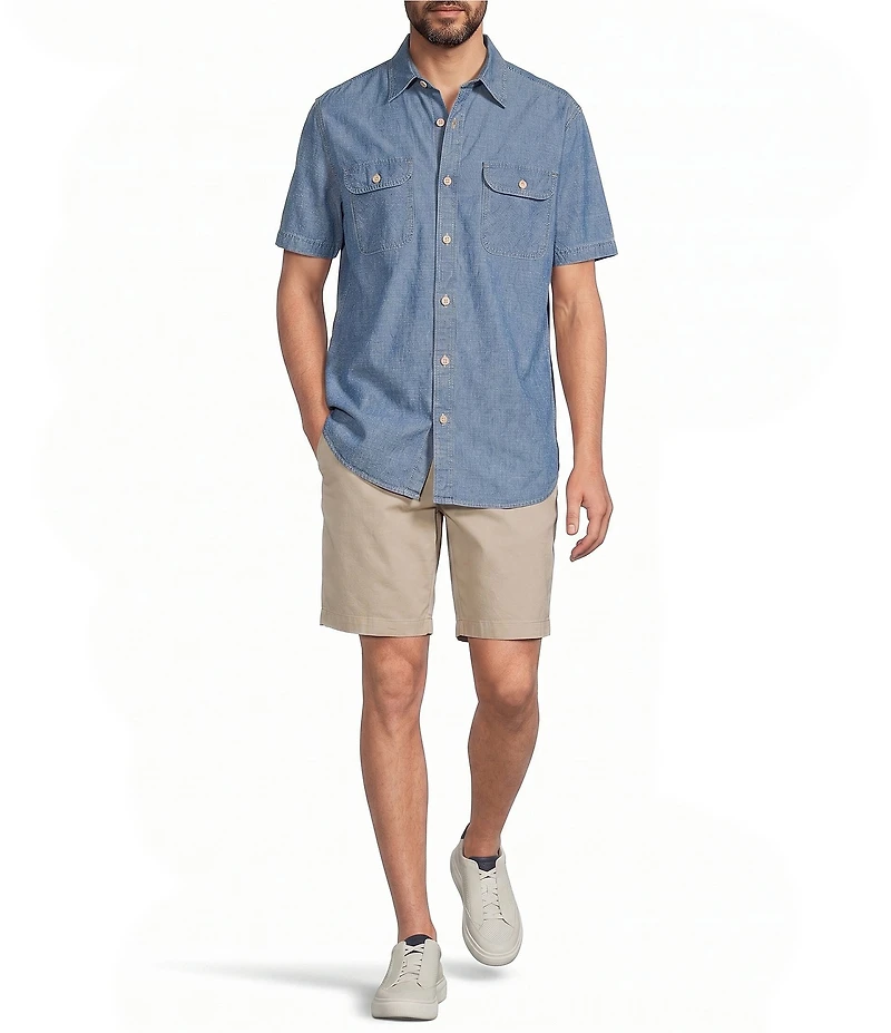 Roundtree & Yorke Short Sleeve Solid Sport Shirt
