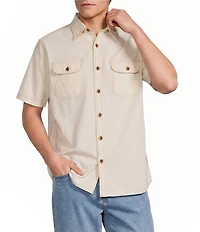 Roundtree & Yorke Short Sleeve Solid Sport Shirt