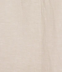 Roundtree & Yorke Short Sleeve Solid Linen Blend Button Front Sport Shirt