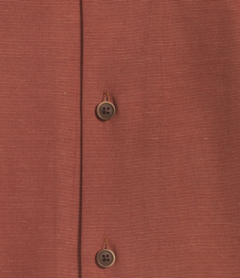 Roundtree & Yorke Short Sleeve Solid Polynosic Camp Sport Shirt