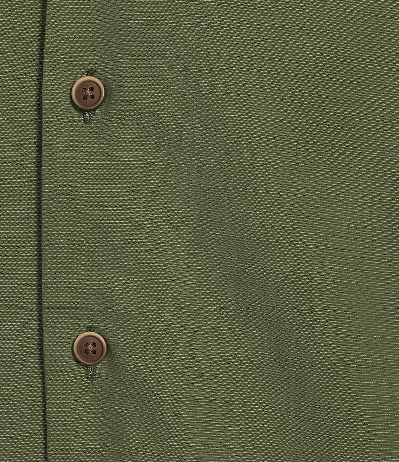 Roundtree & Yorke Short Sleeve Solid Polynosic Camp Sport Shirt