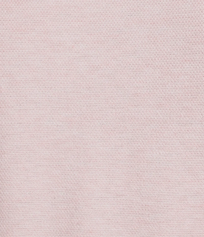 Roundtree & Yorke Short Sleeve Solid Textured Johnny Collar Knit Shirt