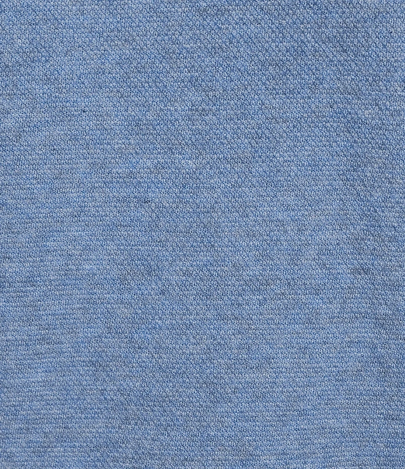 Roundtree & Yorke Short Sleeve Solid Textured Johnny Collar Knit Shirt