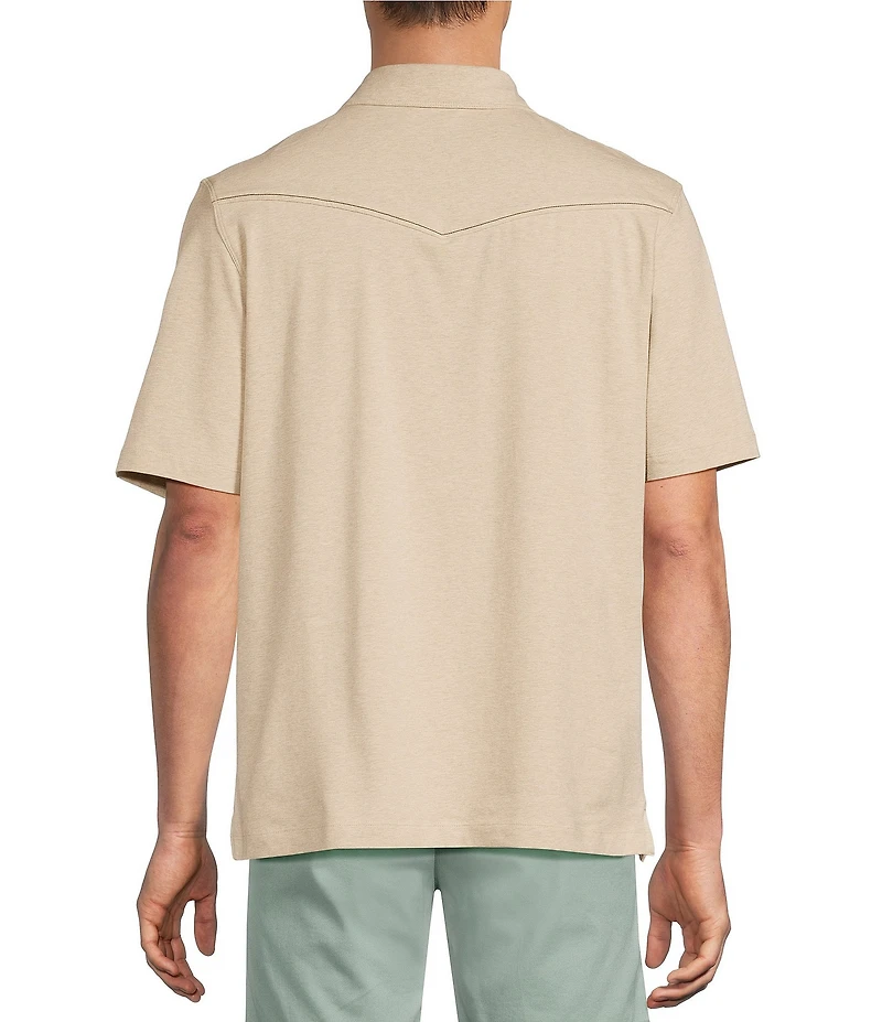 Roundtree & Yorke Short Sleeve Solid Western Polo