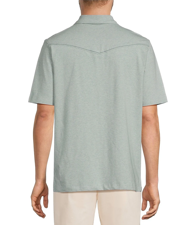 Roundtree & Yorke Short Sleeve Solid Western Polo