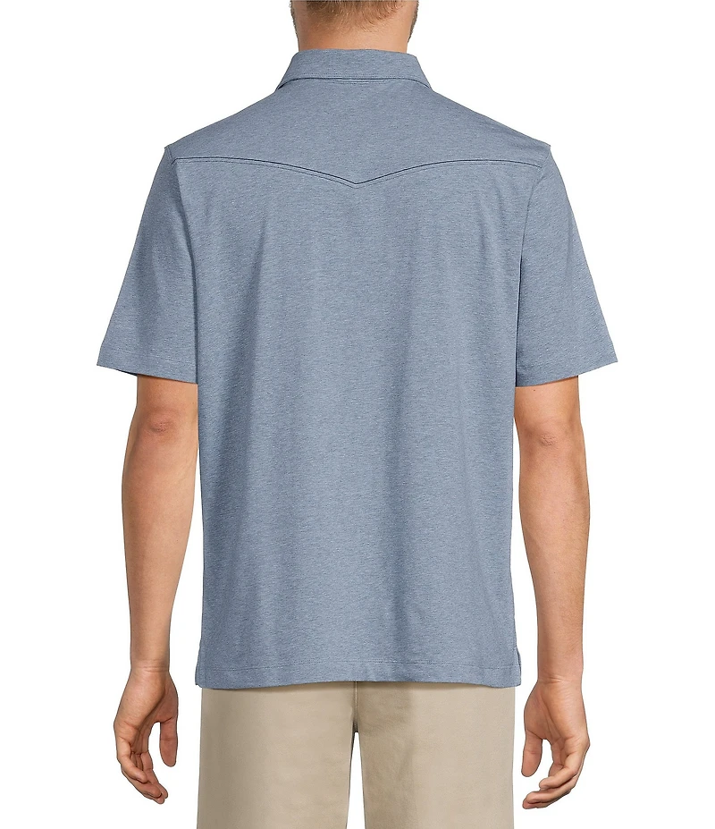 Roundtree & Yorke Short Sleeve Solid Western Polo