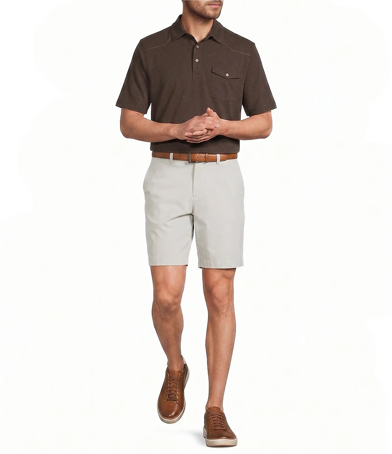 Roundtree & Yorke Short Sleeve Solid Western Polo