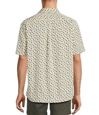 Roundtree & Yorke Short Sleeve Sprig Print Sport Shirt