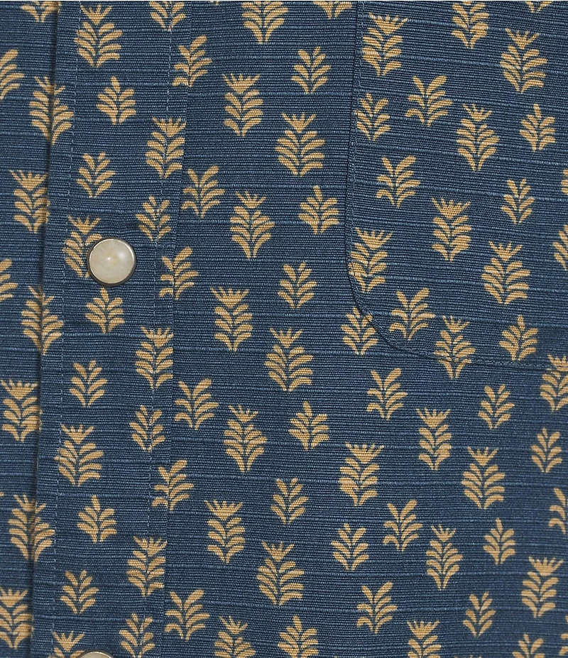 Roundtree & Yorke Short Sleeve Sprig Print Sport Shirt