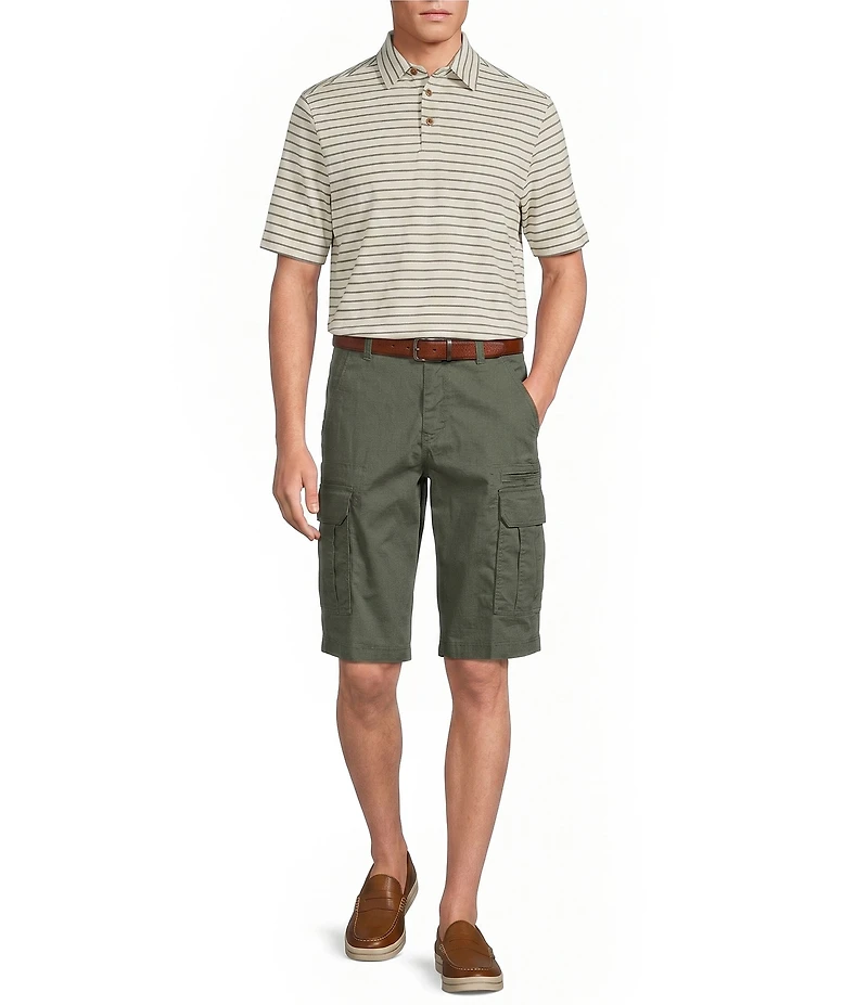 Roundtree & Yorke Short Sleeve Stripe Polo