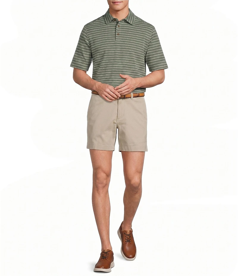Roundtree & Yorke Short Sleeve Stripe Polo