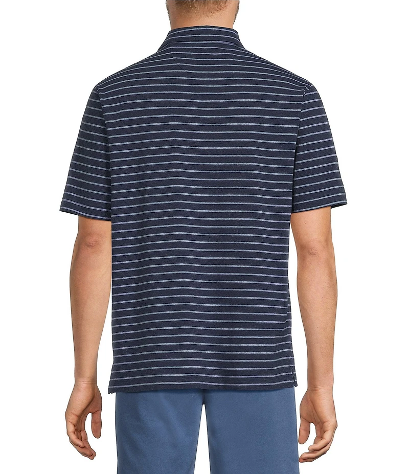 Roundtree & Yorke Short Sleeve Stripe Polo