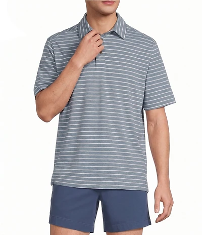 Roundtree & Yorke Short Sleeve Stripe Polo
