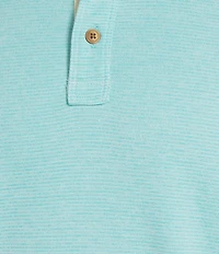 Roundtree & Yorke Short Sleeve Stripe Polynosic Polo Shirt