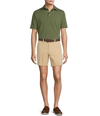 Roundtree & Yorke Short Sleeve Textured Solid Polo