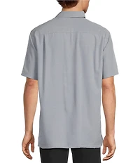 Roundtree & Yorke Short Sleeve Textured Solid Sport Shirt