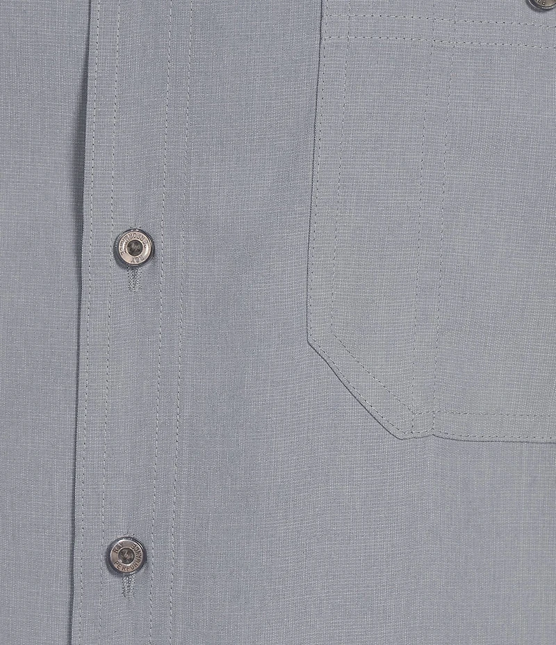 Roundtree & Yorke Short Sleeve Textured Solid Sport Shirt