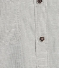 Roundtree & Yorke Short Sleeve Textured Solid Sport Shirt