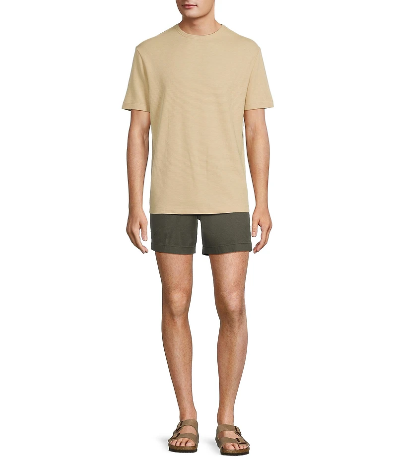 Roundtree & Yorke Short Sleeve Waffle Solid Crew T-Shirt