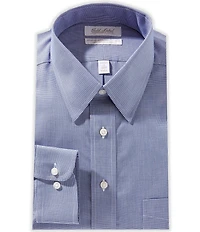 Roundtree & Yorke Slim-Fit Non-Iron Point Collar Gingham Dress Shirt