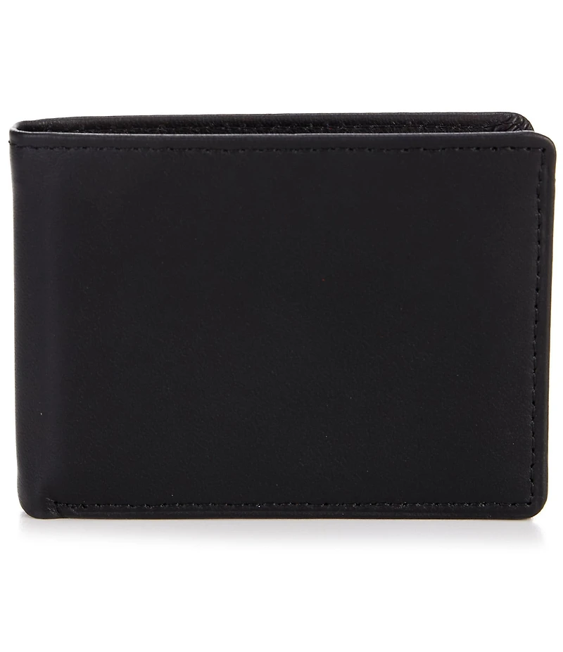 Roundtree & Yorke Slim Nappa Leather Winged Bifold Wallet